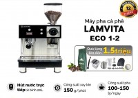 Máy pha cà phê kết hợp xay và pha Lamvita Eco 1-2